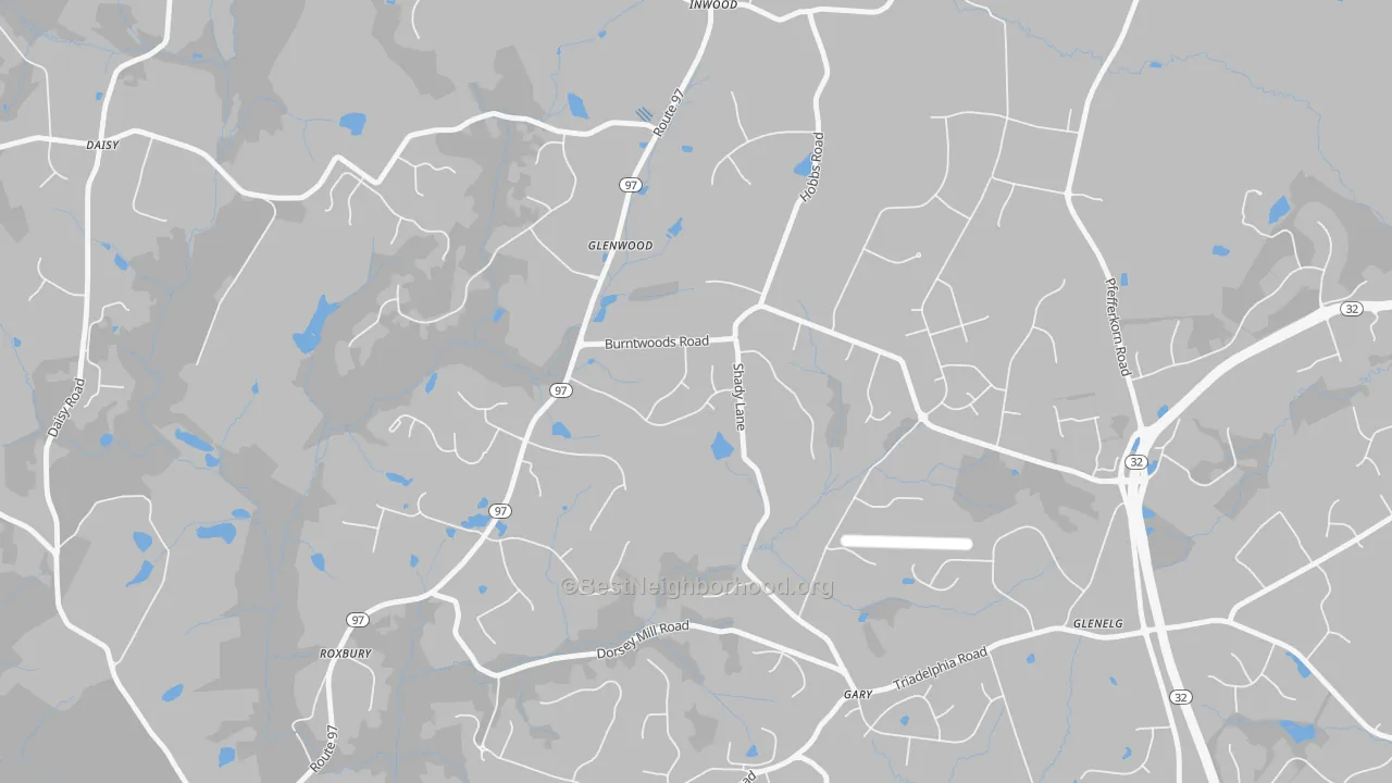 Transit Grade map of 21738, MD