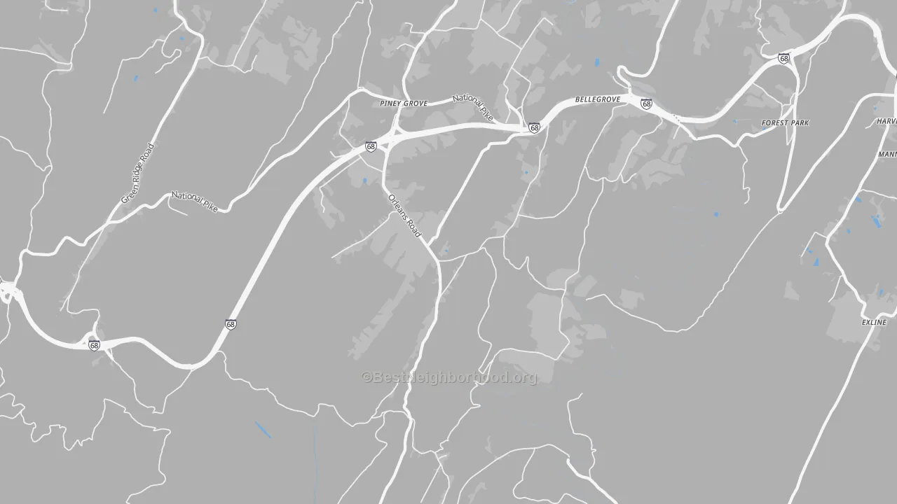 Transit Grade map of 21766, MD