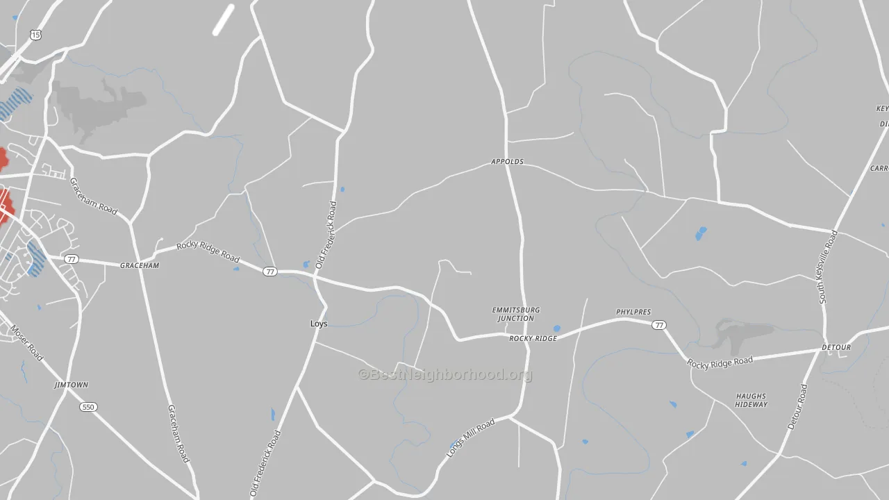Transit Grade map of 21778, MD