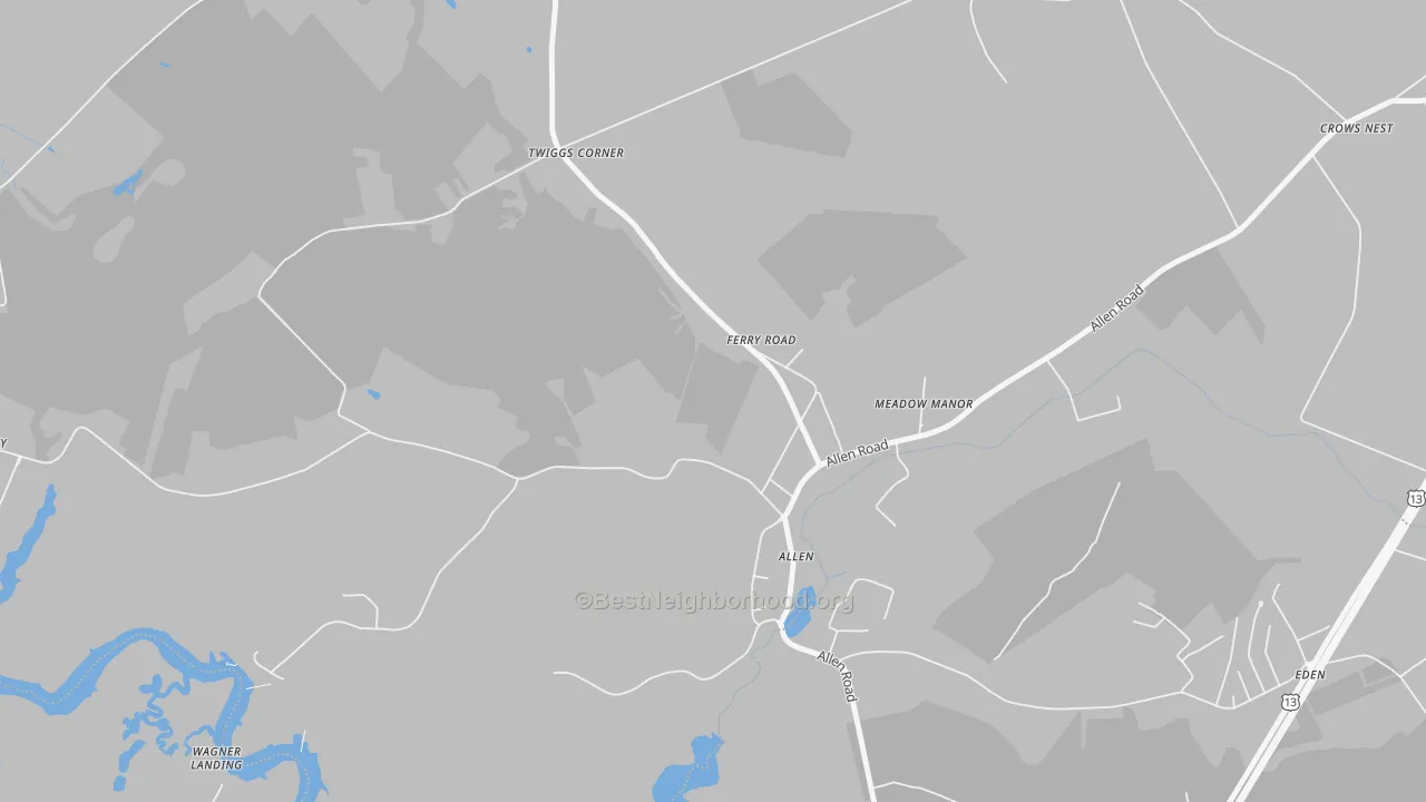 Transit Grade map of 21810, MD