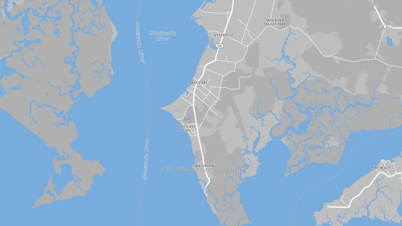 Transit Grade map of 21840, MD