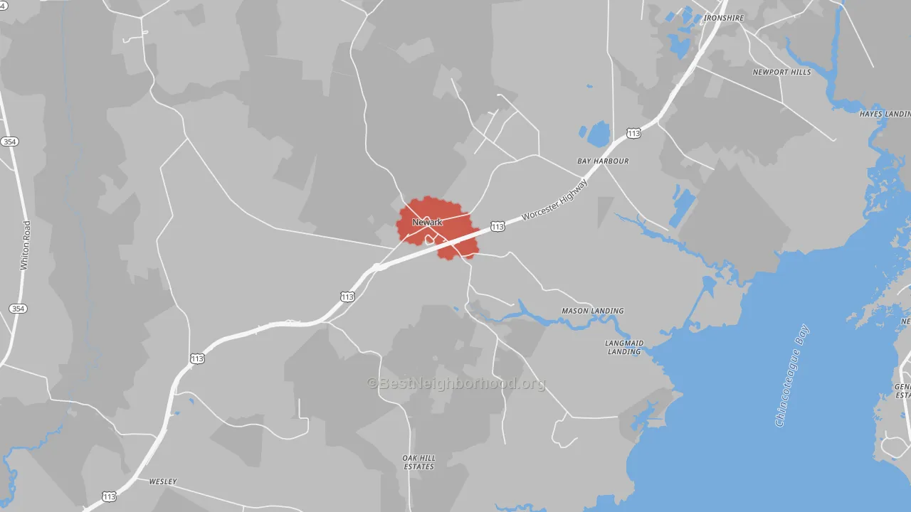 Transit Grade map of 21841, MD