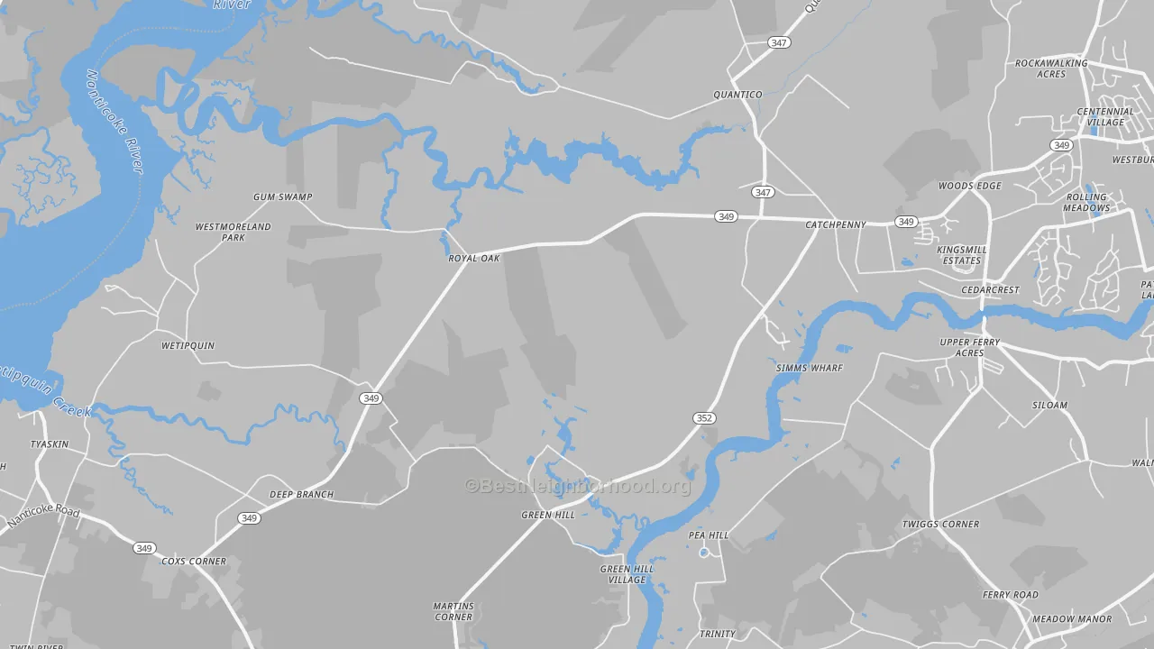 Transit Grade map of 21856, MD