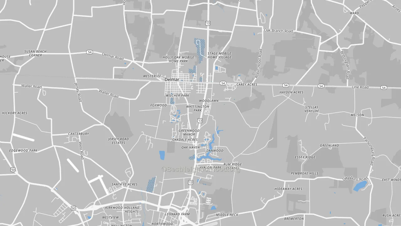 Transit Grade map of 21875, MD