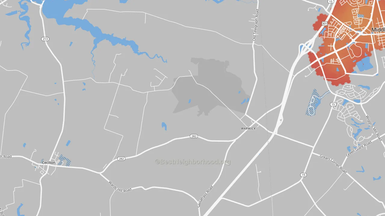 Transit Grade map of 21912, MD