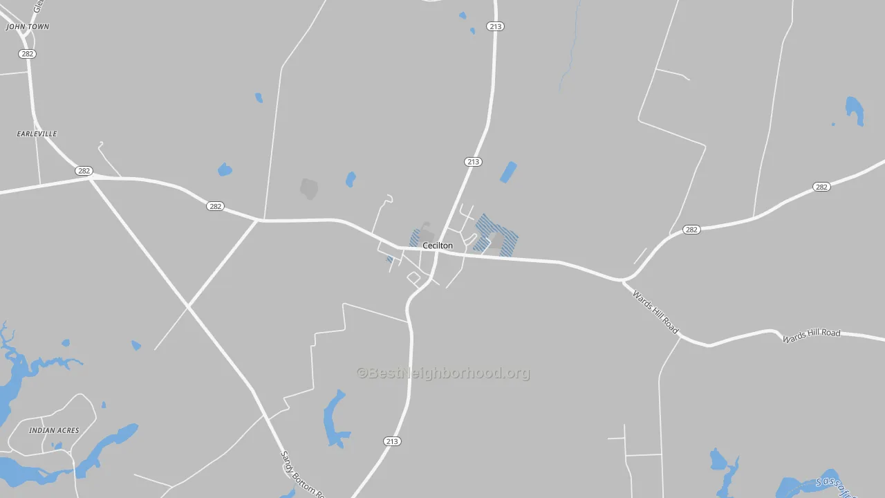 Transit Grade map of 21913, MD