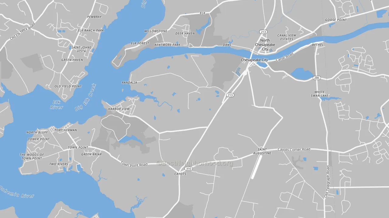 Transit Grade map of 21915, MD