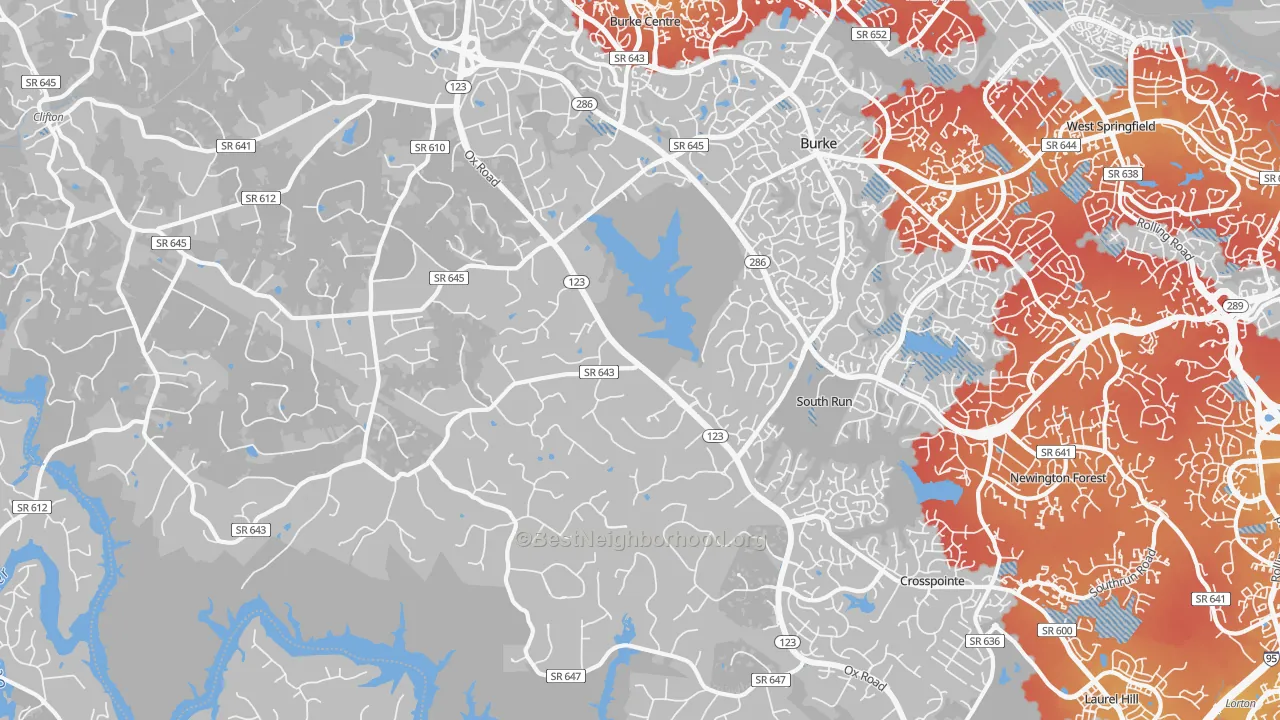 Transit Grade map of 22039, VA