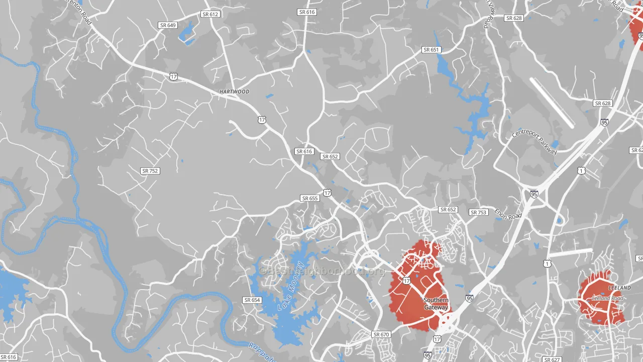 Transit Grade map of 22406, VA