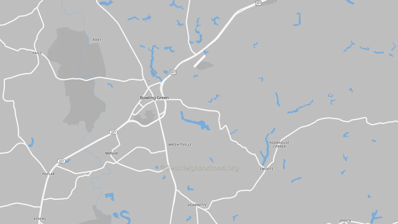 Transit Grade map of 22427, VA