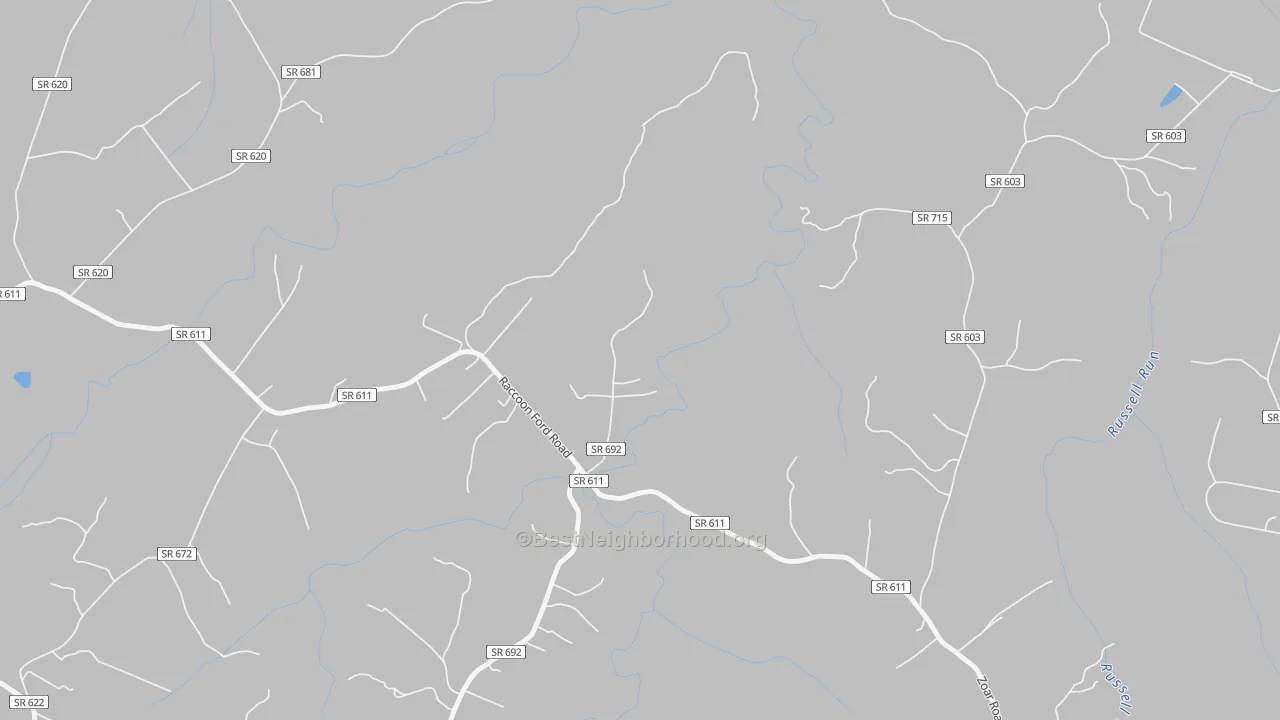 Transit Grade map of 22433, VA