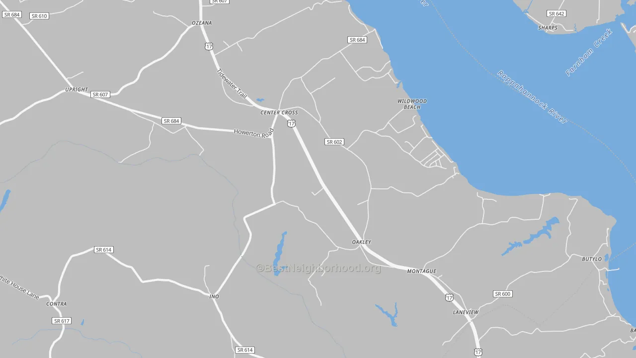 Transit Grade map of 22437, VA