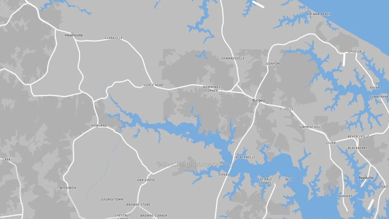 Transit Grade map of 22473, VA