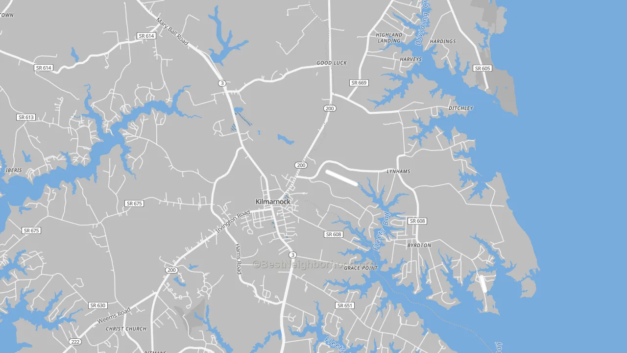 Transit Grade map of 22482, VA