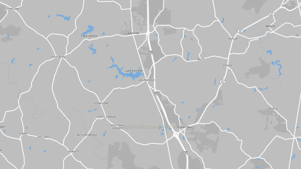Transit Grade map of 22546, VA