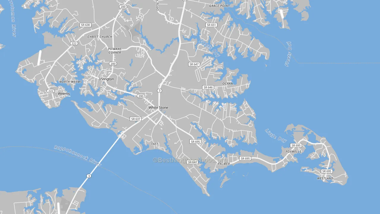 Transit Grade map of 22578, VA