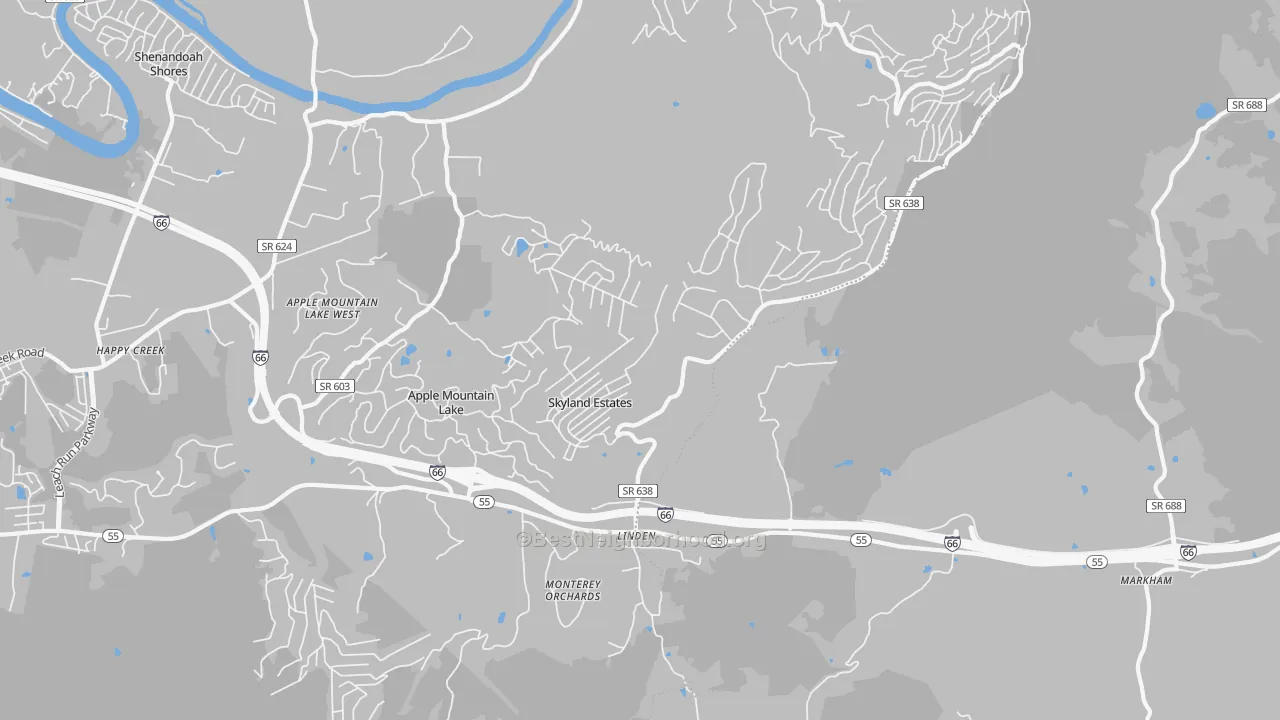 Transit Grade map of 22642, VA
