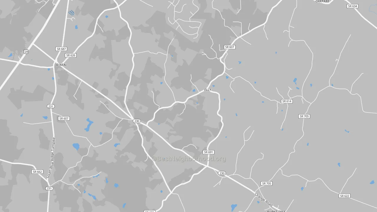 Transit Grade map of 22709, VA