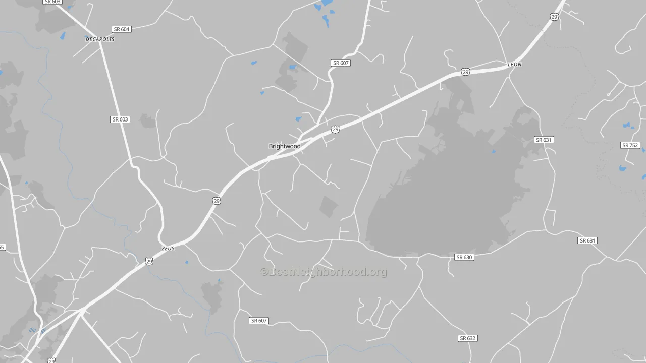 Transit Grade map of 22715, VA