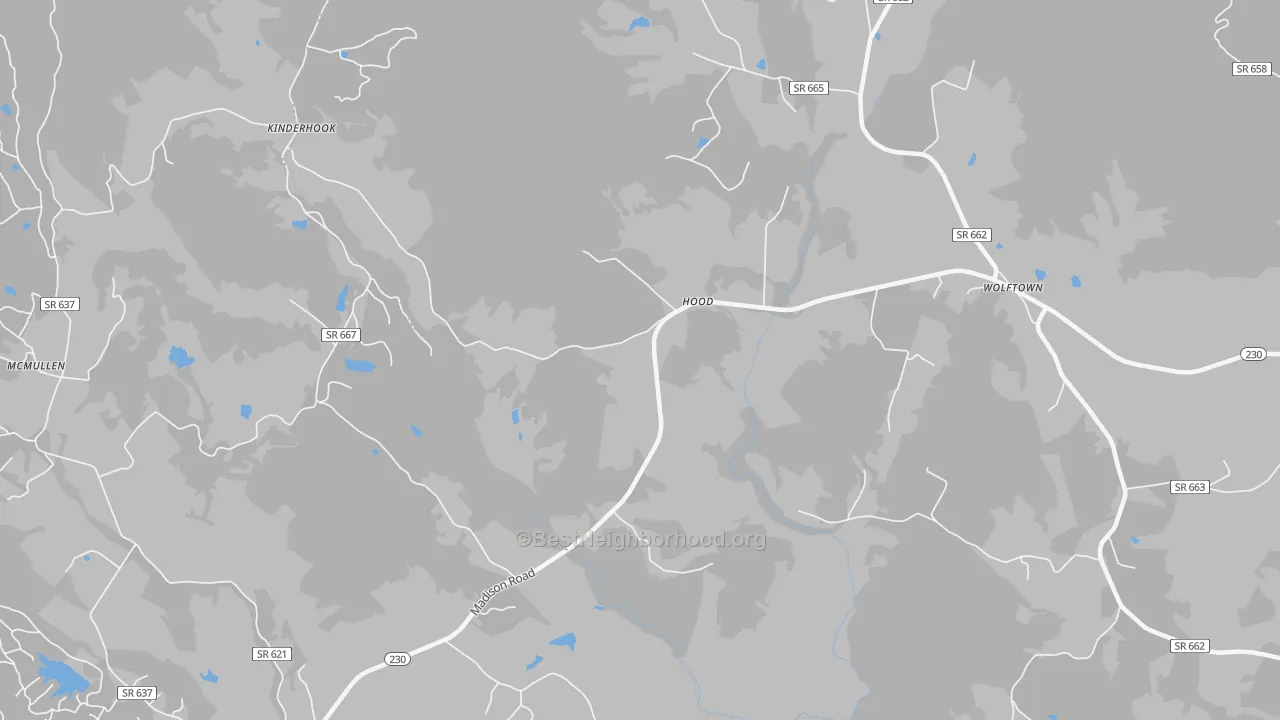 Transit Grade map of 22723, VA