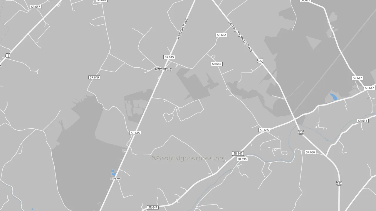 Transit Grade map of 22729, VA