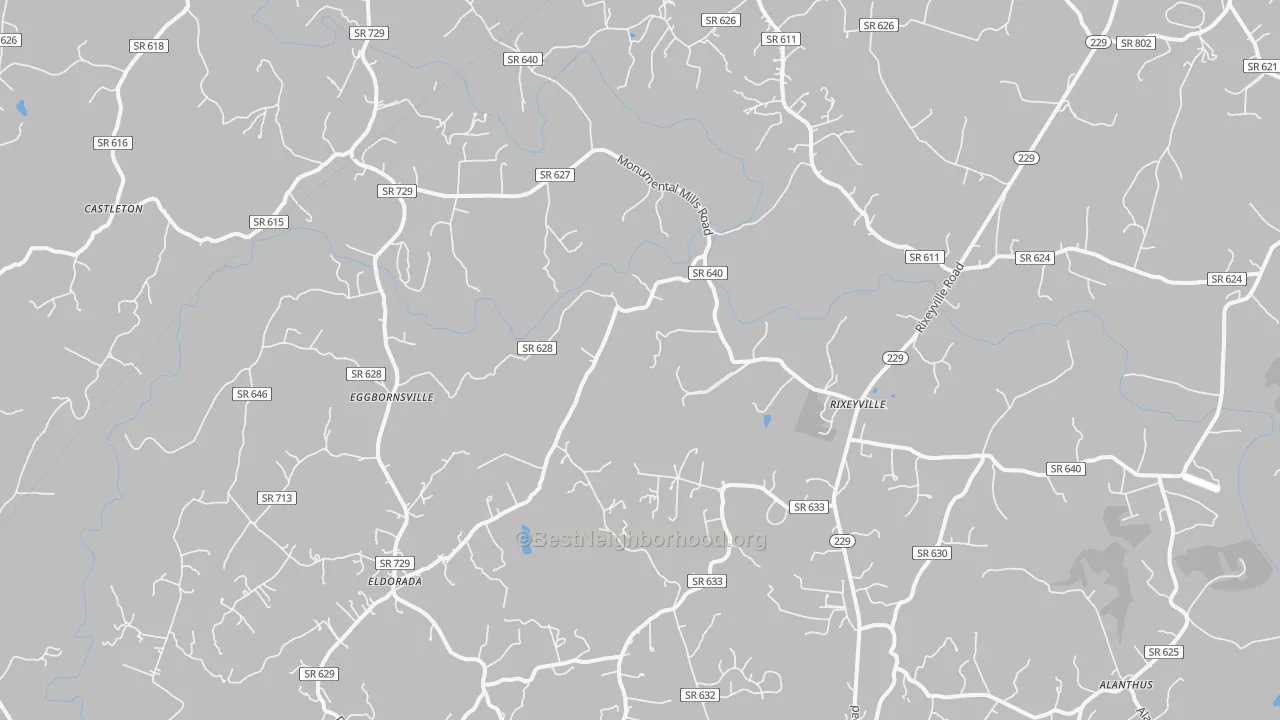 Transit Grade map of 22737, VA