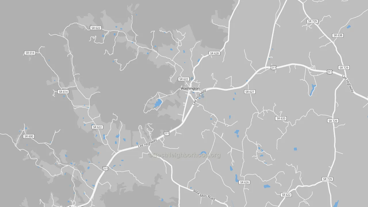 Transit Grade map of 22747, VA