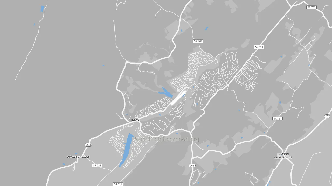 Transit Grade map of 22810, VA