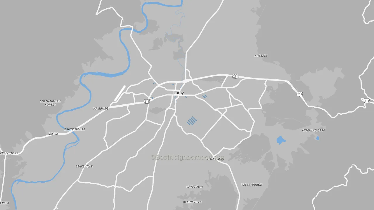 Transit Grade map of 22835, VA