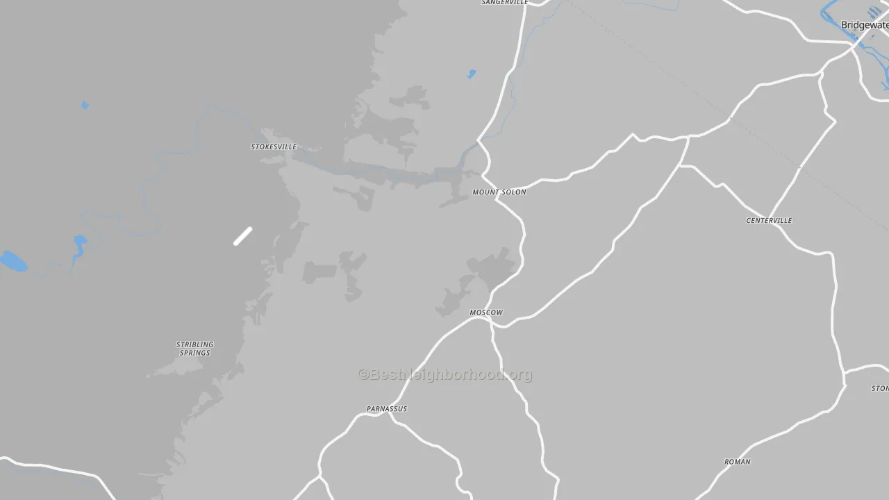Transit Grade map of 22843, VA