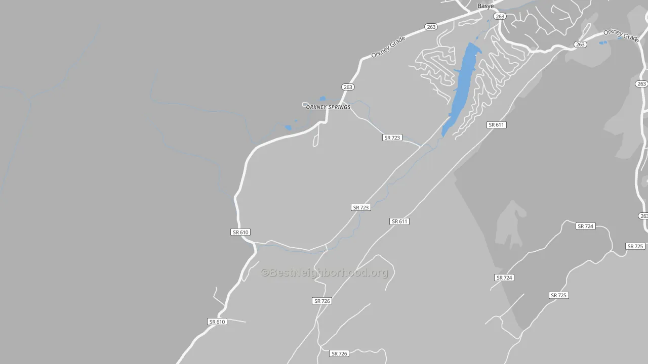 Transit Grade map of 22845, VA
