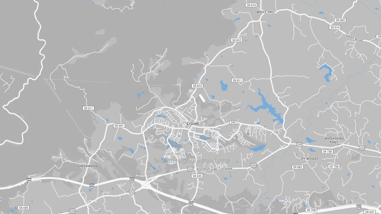Transit Grade map of 22932, VA
