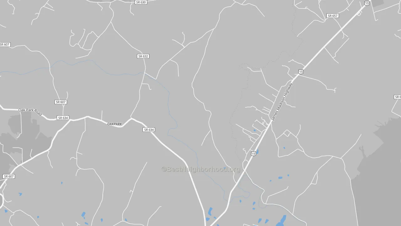 Transit Grade map of 22948, VA