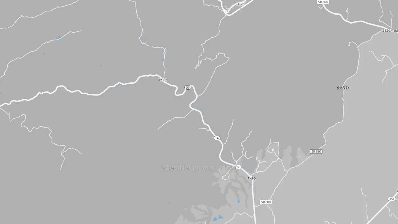 Transit Grade map of 22976, VA