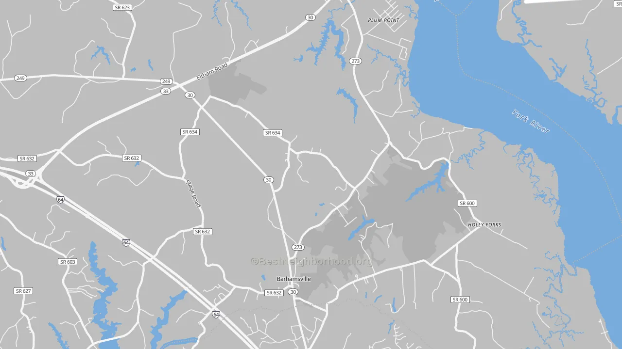 Transit Grade map of 23011, VA