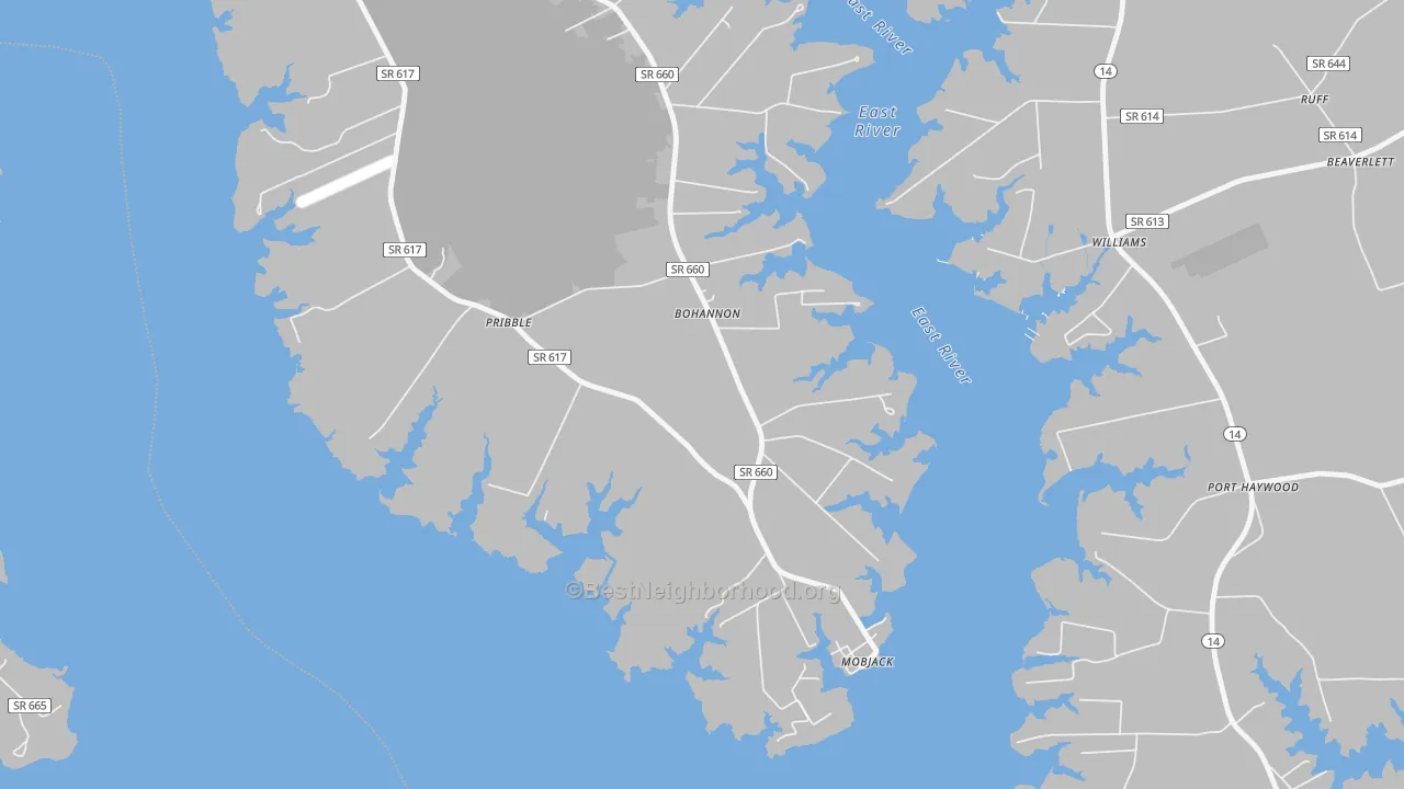 Transit Grade map of 23021, VA