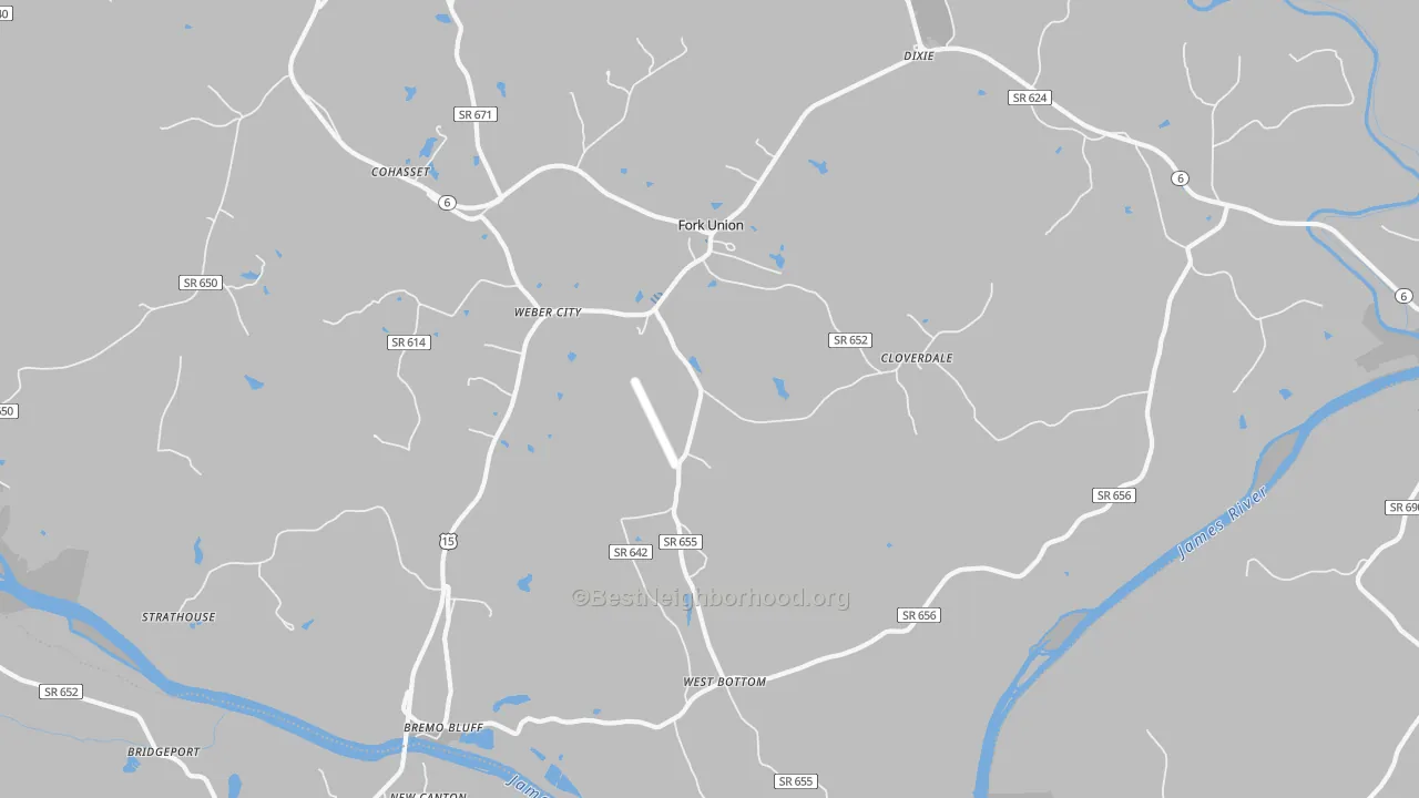 Transit Grade map of 23022, VA