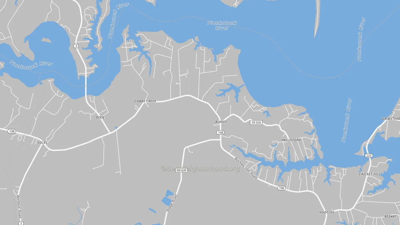 Transit Grade map of 23035, VA
