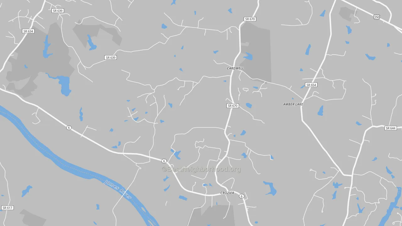 Transit Grade map of 23039, VA