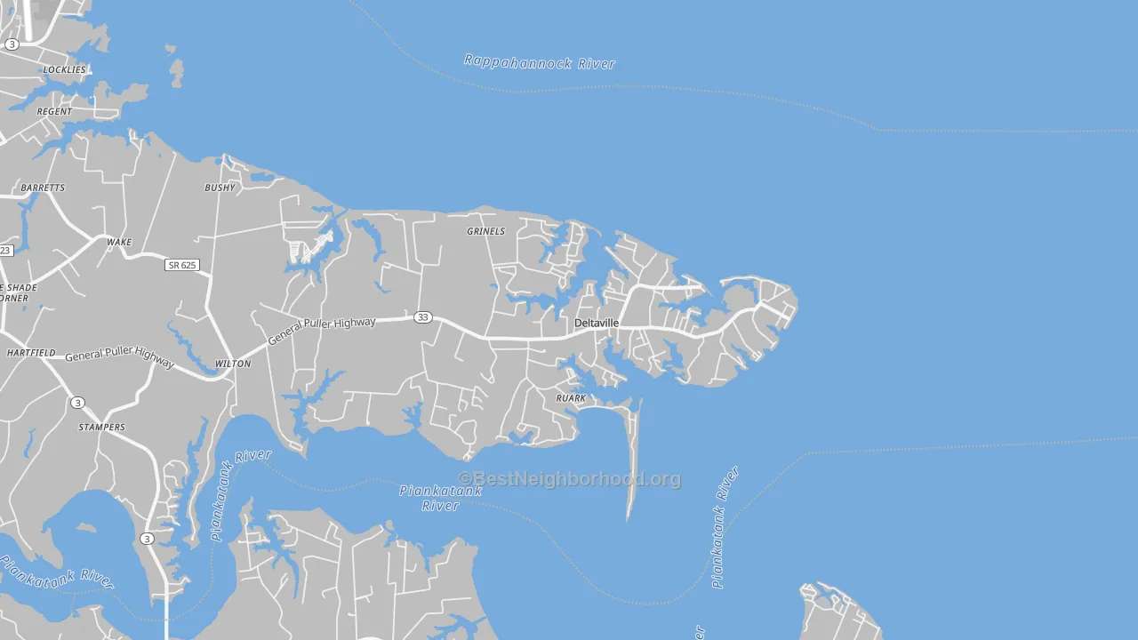 Transit Grade map of 23043, VA