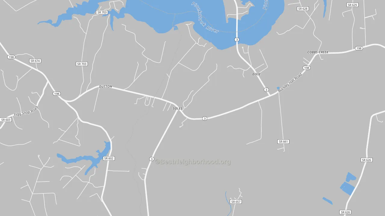 Transit Grade map of 23050, VA