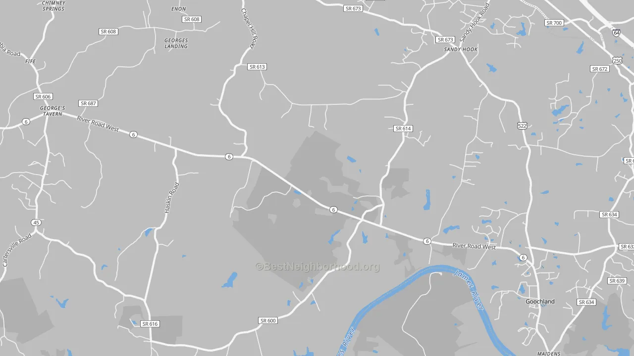 Transit Grade map of 23063, VA