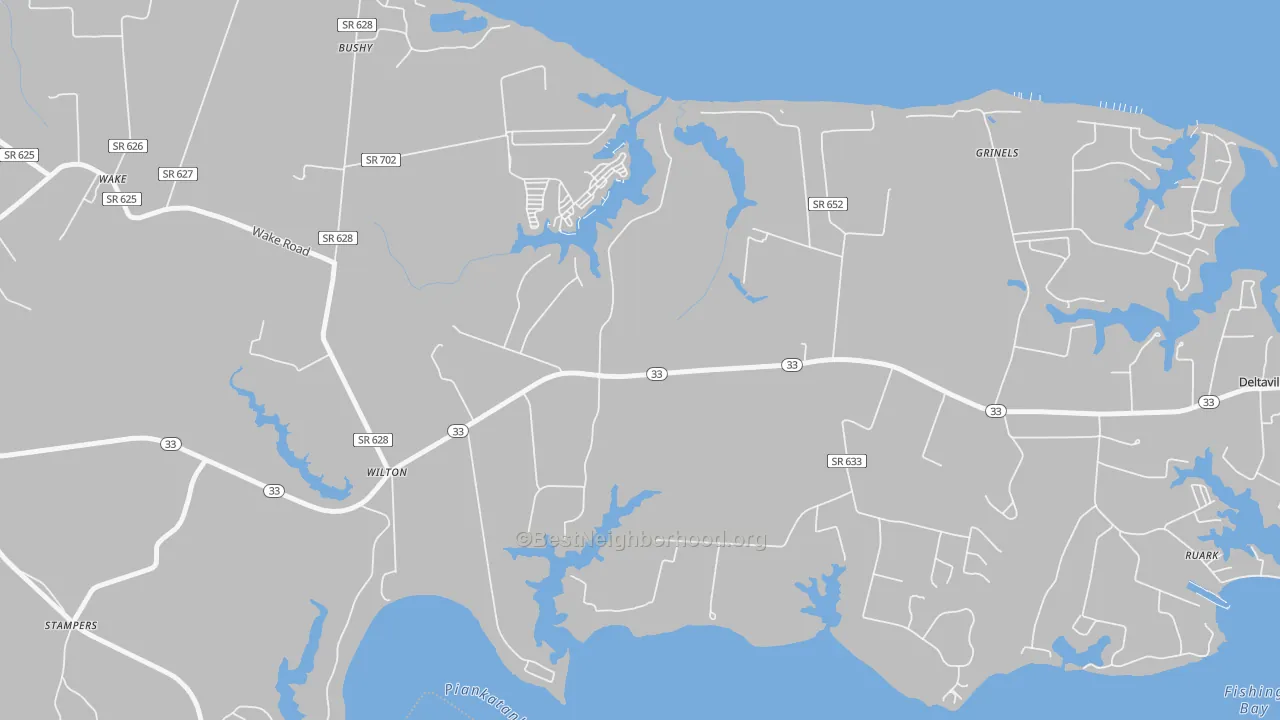 Transit Grade map of 23070, VA