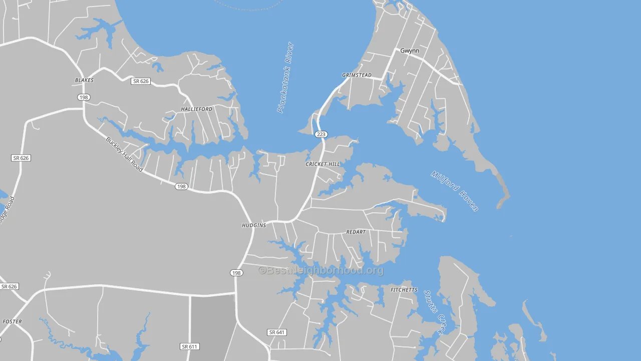 Transit Grade map of 23076, VA