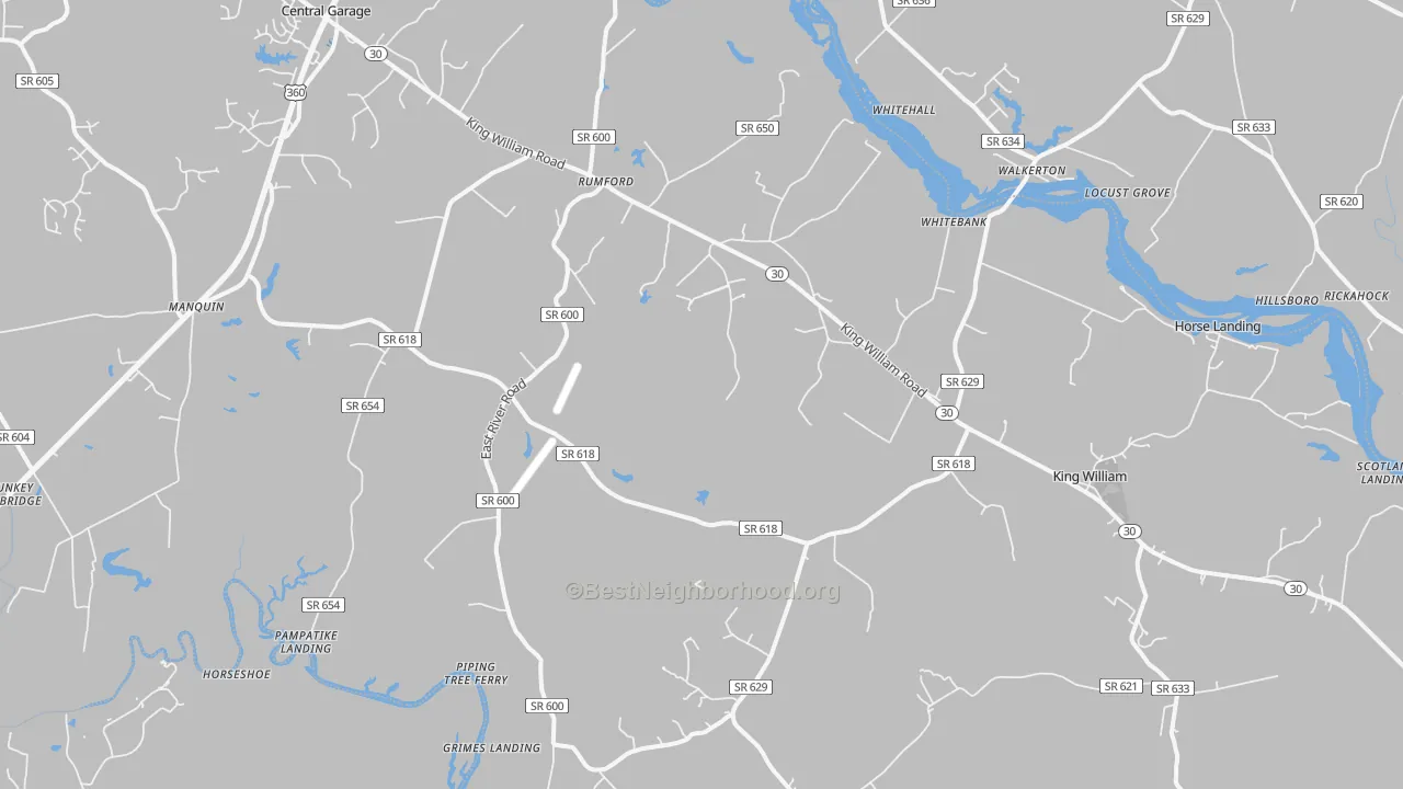 Transit Grade map of 23086, VA