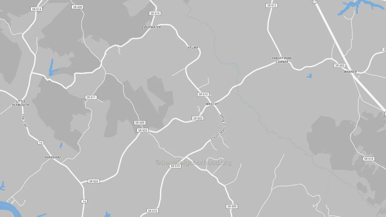 Transit Grade map of 23108, VA