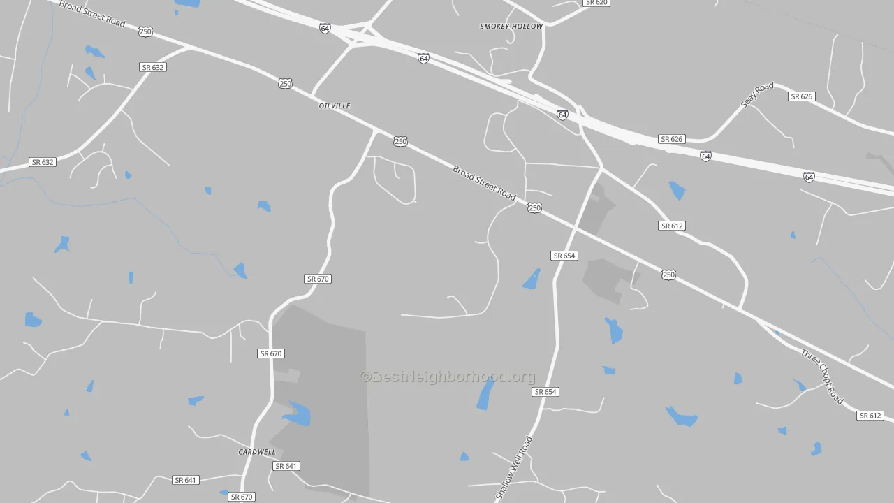 Transit Grade map of 23129, VA