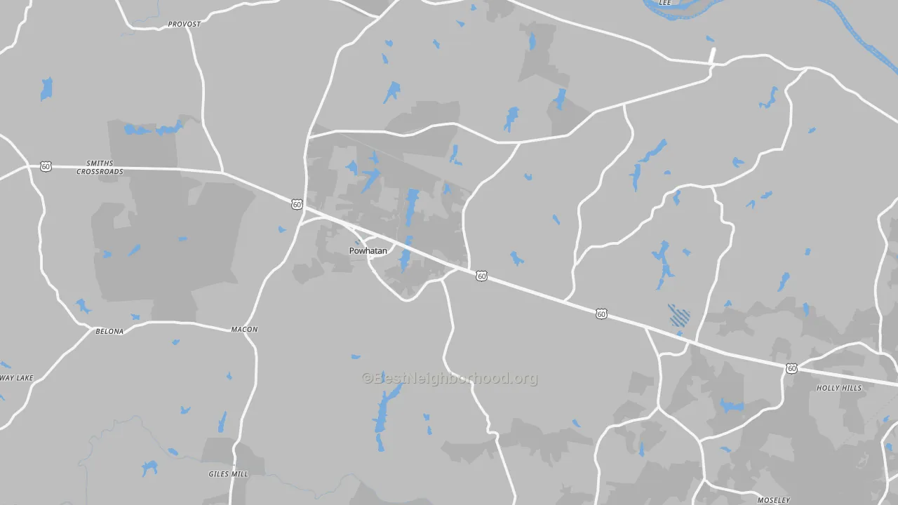 Transit Grade map of 23139, VA