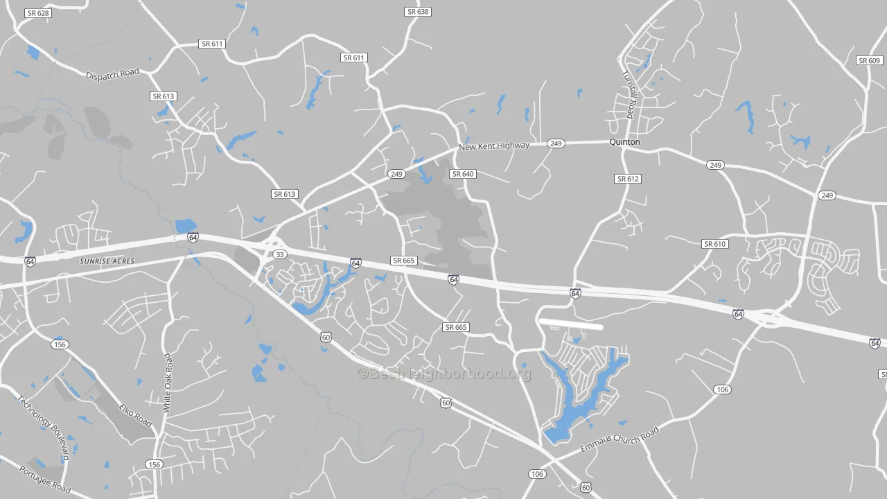 Transit Grade map of 23141, VA