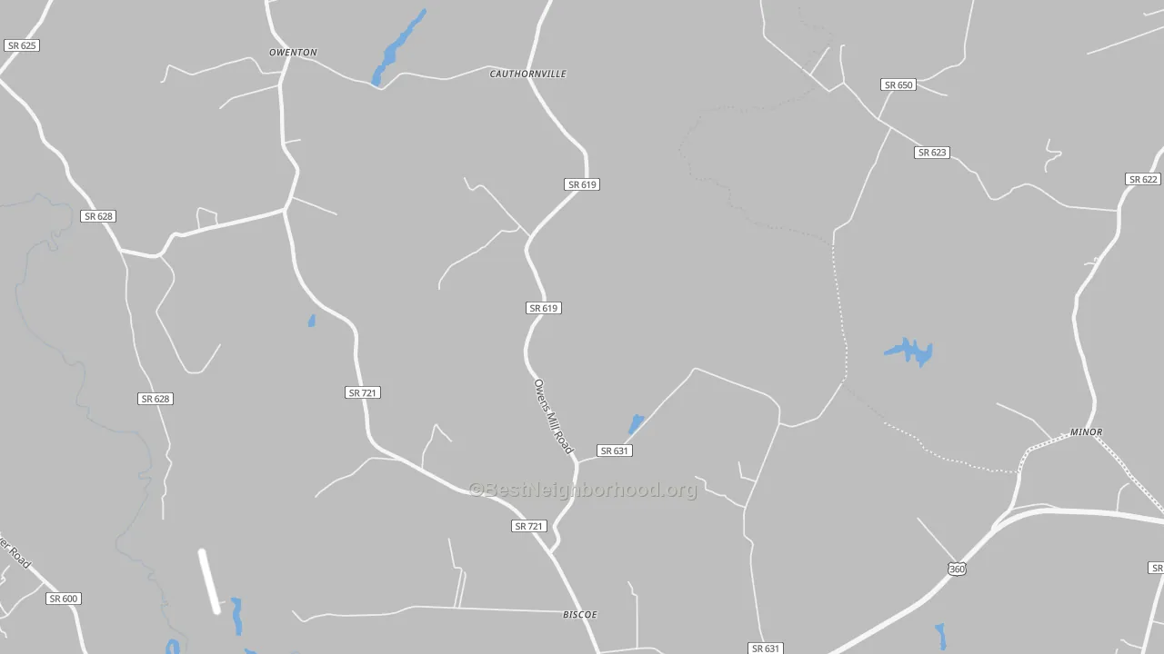 Transit Grade map of 23148, VA